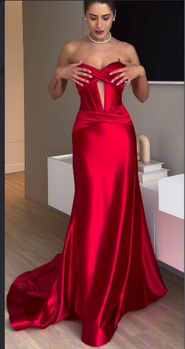 Women's New Open-Shoulder Open Dress Evening Dress HZ0628